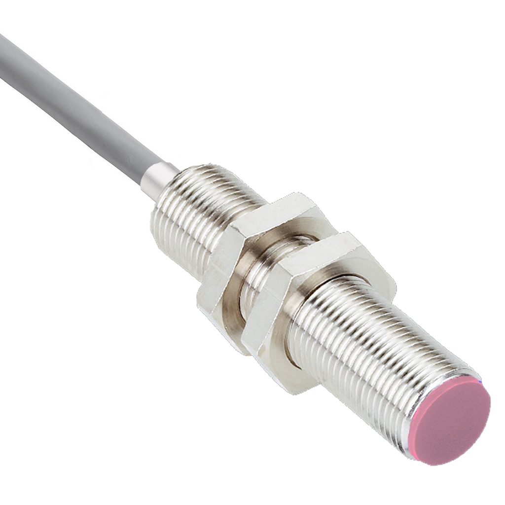 High temp inductive sensor; 18mm Diameter; 230 Deg C operating temp; Sensing Distance 5 mm; Standard Housing; Shielded Mount; 2 meter cable