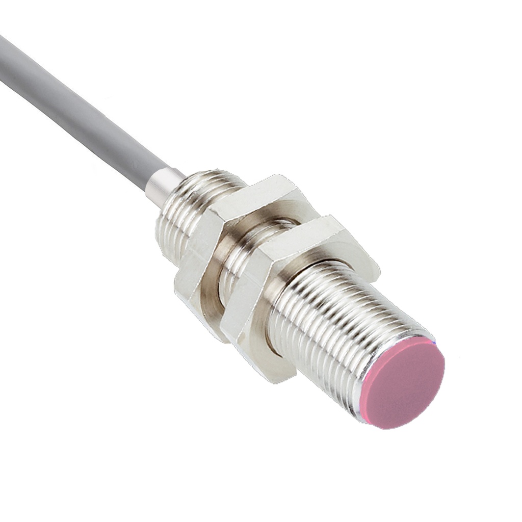 18mm  Inductive Proximity Sensor with Short Housing, Heat -Resistant, 5mm Sensing Range, 230C/446F Max Temp, NPN Output, Teflon Cable