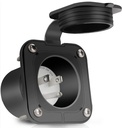 MFG360-RMRV155 NEMA 5-15 125V 15A Flanged Power Inlet | UV-Resistant, ETL Certified | Ideal for RVs, Campers, and Boat