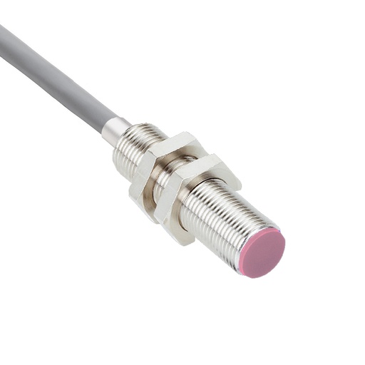 [IN2-12HT-180-2-POE] 12mm Inductive Proximity Sensor, Heat -Resistant, 2mm Sensing Range, 140C/284F Max Temp, PNP Output, Teflon Cable